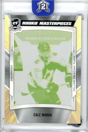 2019-20 Upper Deck The Cup Masterpieces Rookie Printing Plate 1/1 Cale Makar front